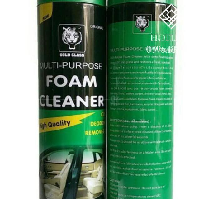 [Giảm giá]  Chai xịt tẩy làm sạch nội thất ô tô Foam Cleaner cao cấp