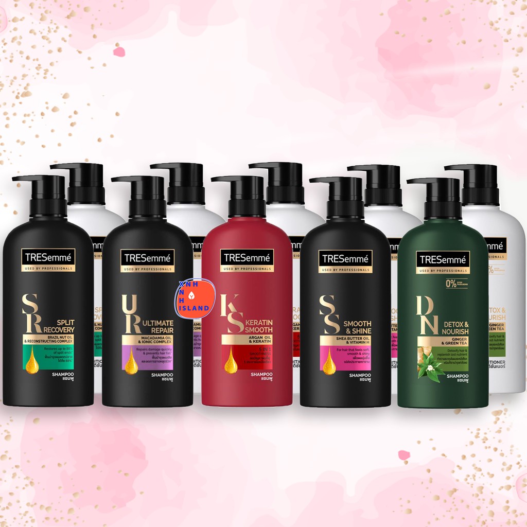 COMBO Dầu Gội Và Dầu Xả Tresemme Thái Lan