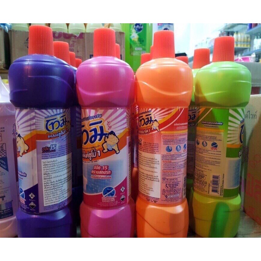 TẨY VỆ SINH TOILET, NHÀ TẮM TOMI SUMO THÁI LAN 850ML