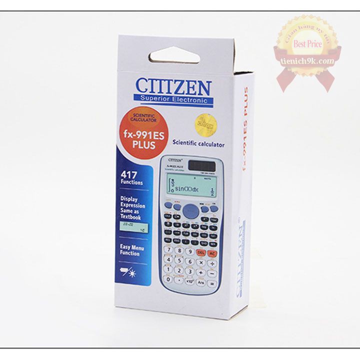 Máy tính FX-991ES PLUS Citizen Nhật cầm tay học sinh – Bảo hành 12 tháng