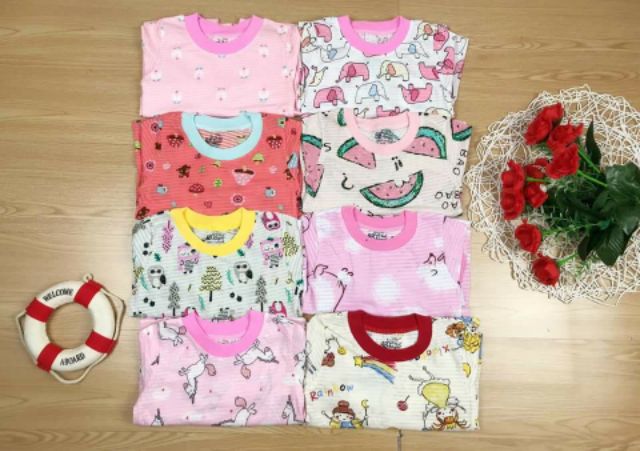 BỘ COTTON SỢI TRE TAY DÀI BB ANGEL CHO BÉ