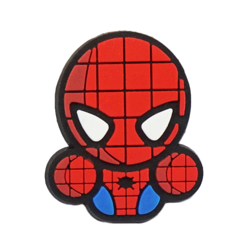 Nút PVC trang trí giày Crocs jibbitz chủ đề hoạt hình Marvel DIY 1000 mẫu tùy chọn thích hợp cho bé