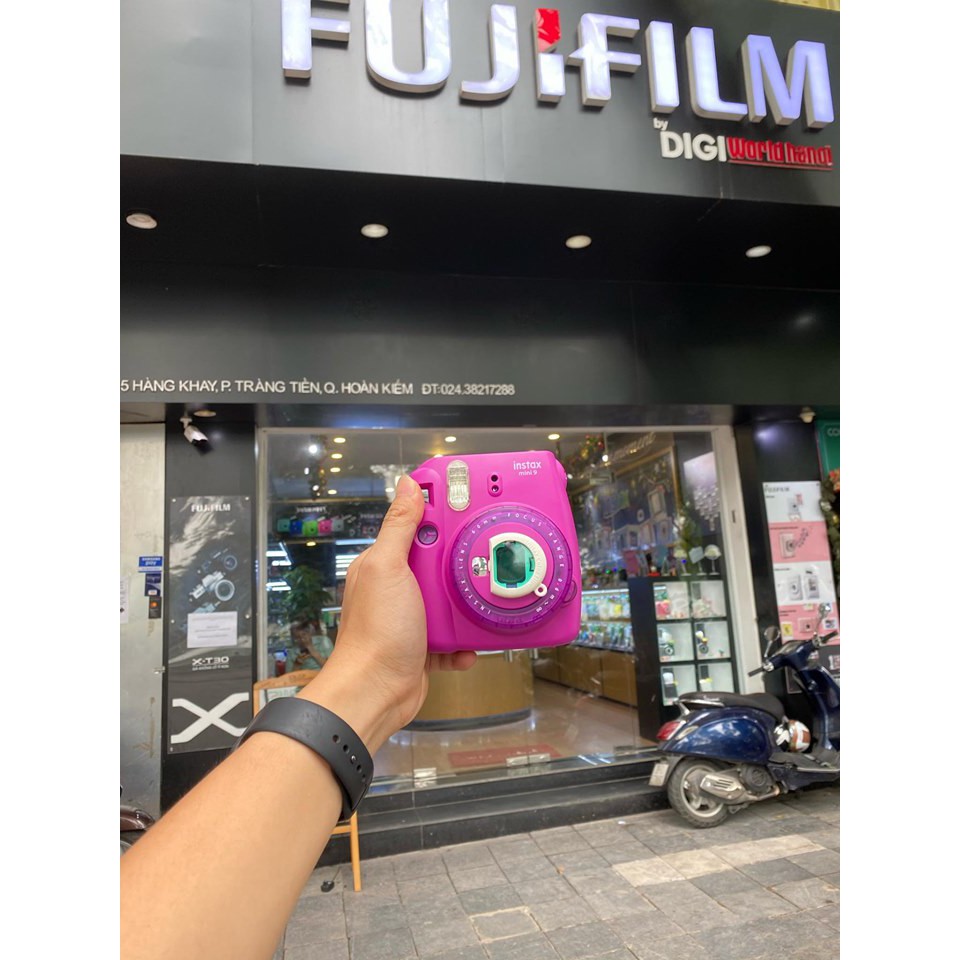 Máy Ảnh Selfie Lấy Liền Fujifilm Instax Mini 9 Clear Purple - Hàng Chính Hãng