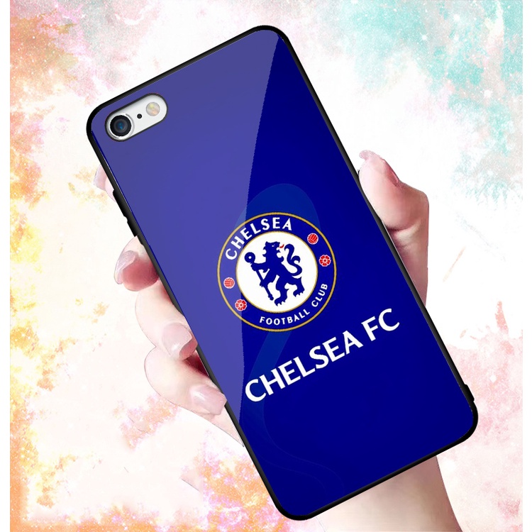 Ốp Lưng IPHONE 6,6S,6 PLUS,6S PLUS,7,8,7 PLUS,8 PLUS mặt kính cường lực cao cấp In hình Câu Lạc Bộ Bóng Đá