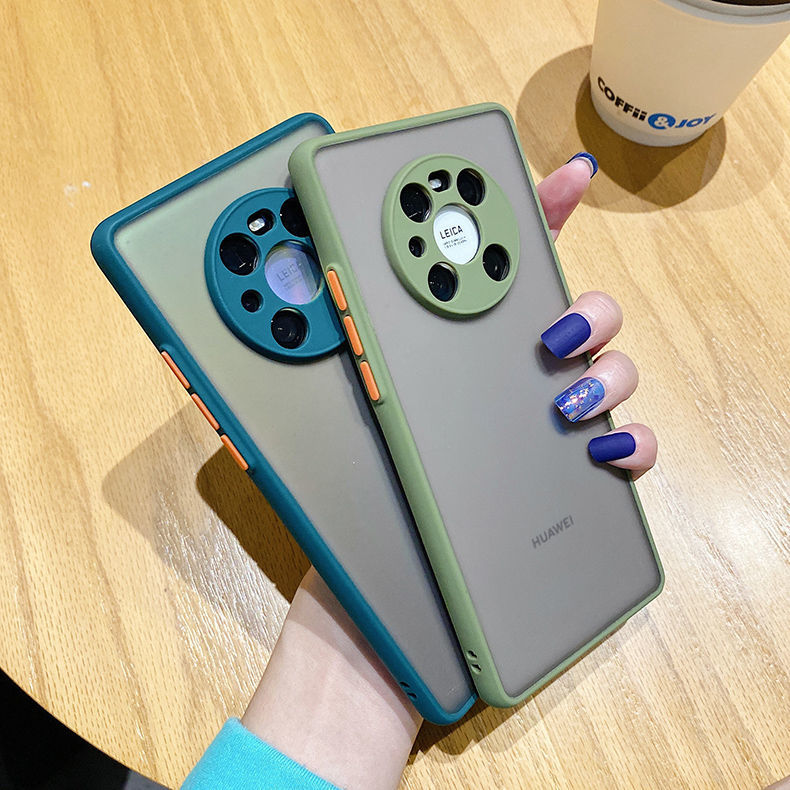 Ốp điện thoại cứng mặt nhám trong suốt chống sốc cho Huawei Mate 40 Pro 30 20 Pro 5G 4G 2022