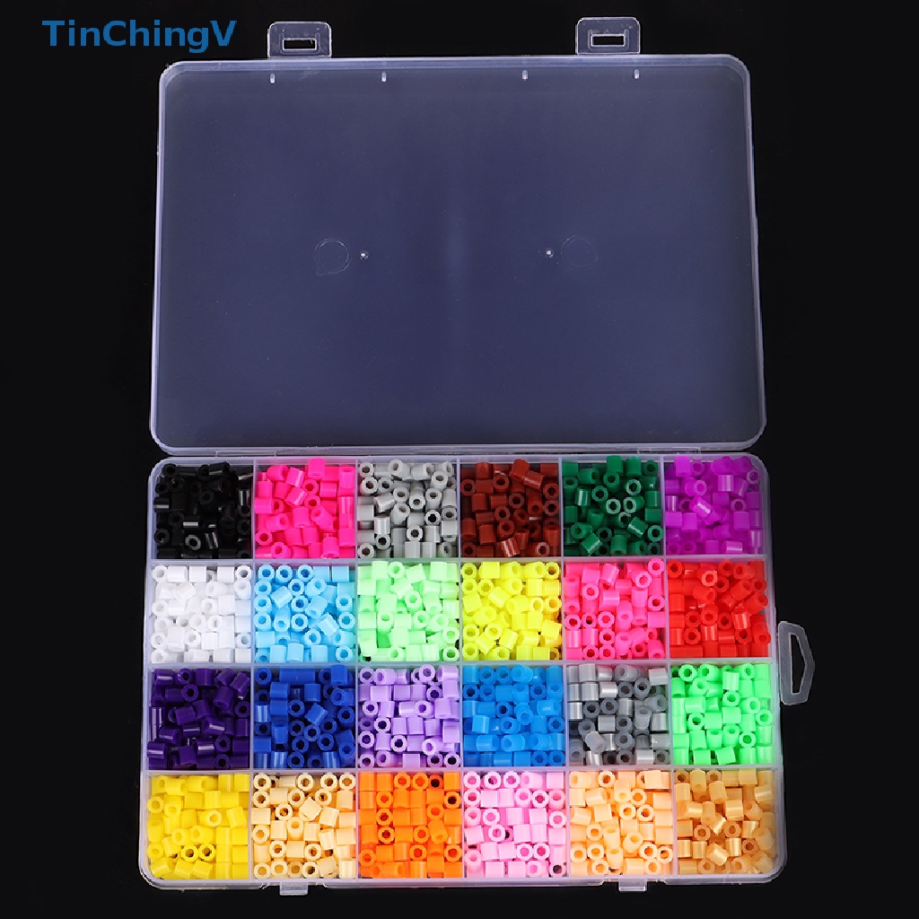 Hạt Hama 24 Màu 5mm Tự Làm Đồ Chơi 3D Cho Bé