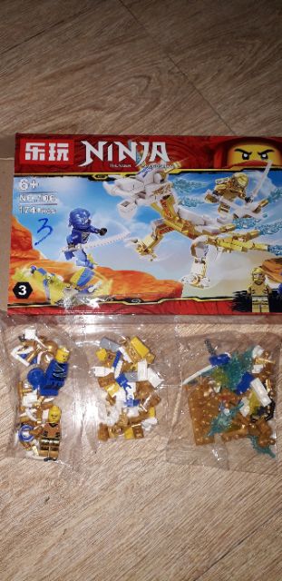 Lắp ráp 1 hộp LegoNinja Thunder Rồng có trên 170 chi tiết ms106
