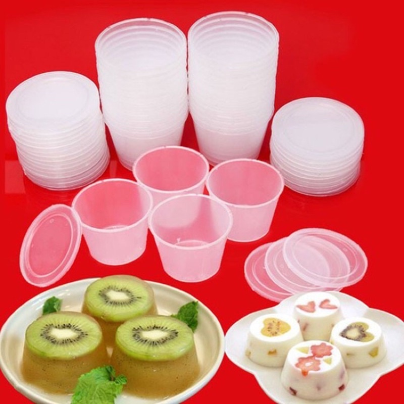 50 hũ nhựa đựng bánh Flan có nắp