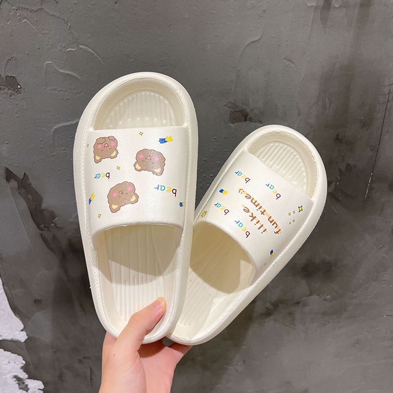 Dép Đi Trong Nhà Đế Dày 4.5cm Bằng eva Dễ Thương Có Thể Mang Ở Ngoài Trời Cho Nữ