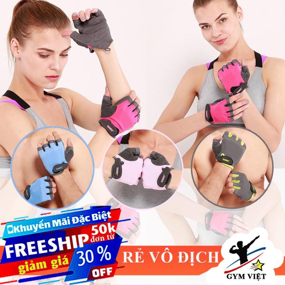 🎁 Găng tay tập Gym nữ đẹp 😍 Freeship ⚡ Bao tay tập tạ nữ [ HOT ]