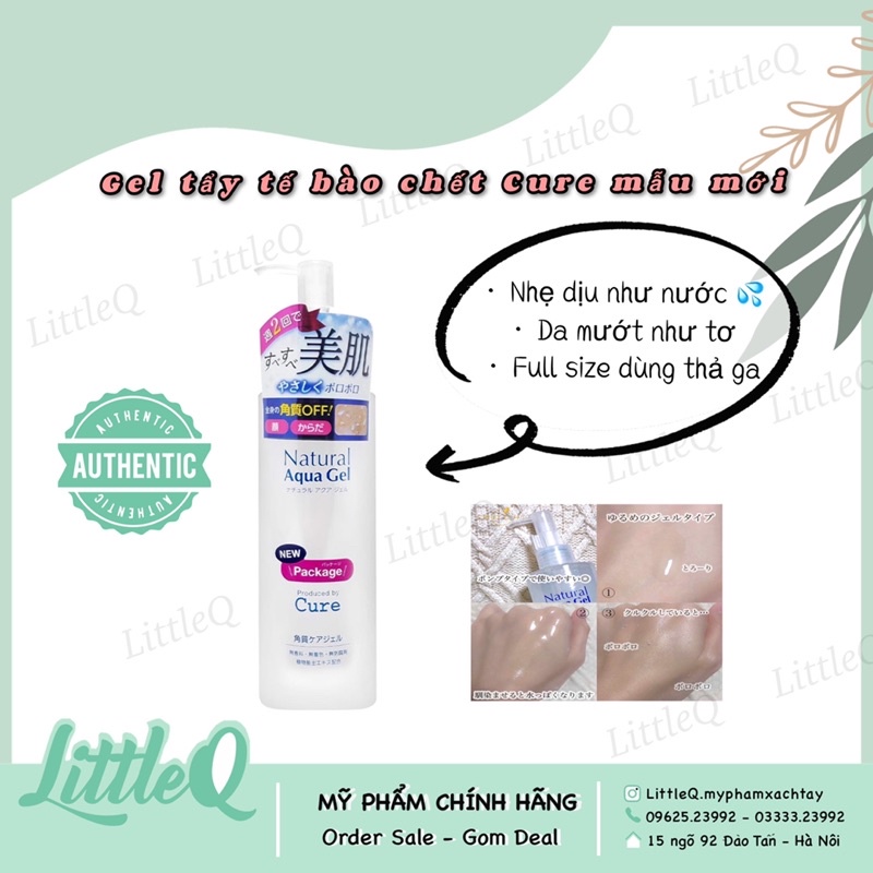 Gel tẩy tế bào chết Cu r e mẫu mới