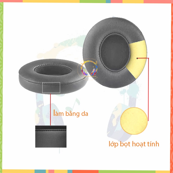 Đệm da tai nghe Beats solo 2  3 wirless, ốp thay thế cho tai nghe solo 2.0 3.0