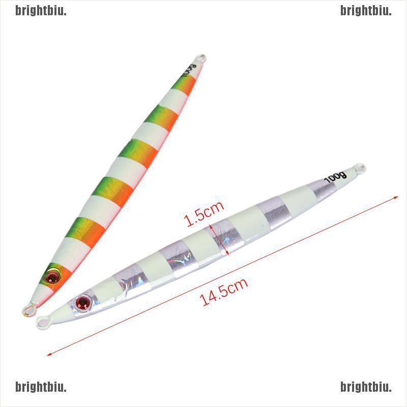 Mồi Câu Cá 100g Bằng Kim Loại Phát Sáng Độc Đáo