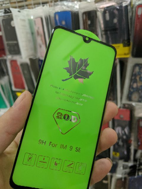 Cường lực 20D cho Xiaomi Mi 9 SE FREESHIP Từ 50k full màn full keo chất đẹp ôm màn 2.5D