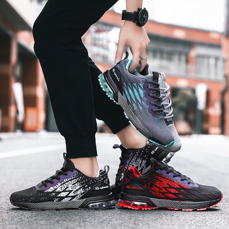 Đốm! Giày Thể Thao Chạy Bộ Siêu Nhẹ Thoáng Khí Siêu Nhẹ Size Lớn Thời Trang