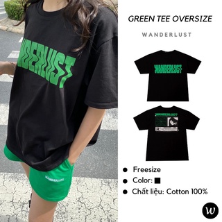 Áo thun oversize W Green Tee