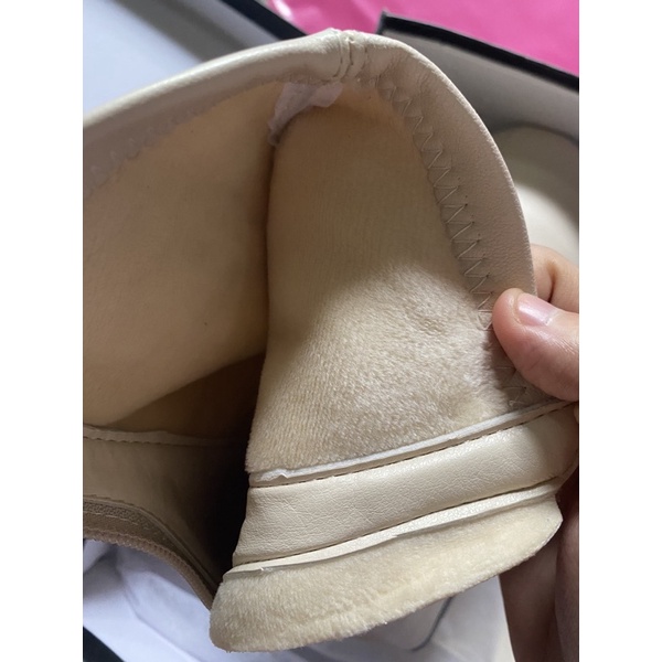 Boot nữ lót lông gót 6cm, bốt da cao cấp, giày nữ ôm chân,chuẩn form