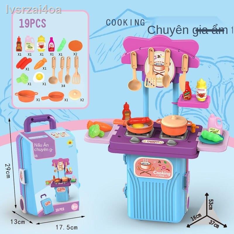 [bán chạy]Đồ chơi trẻ em bộ cô gái bàn trang điểm hộp y tế dùng nhà bếp cho bé xe đẩy xách tay trường hợp