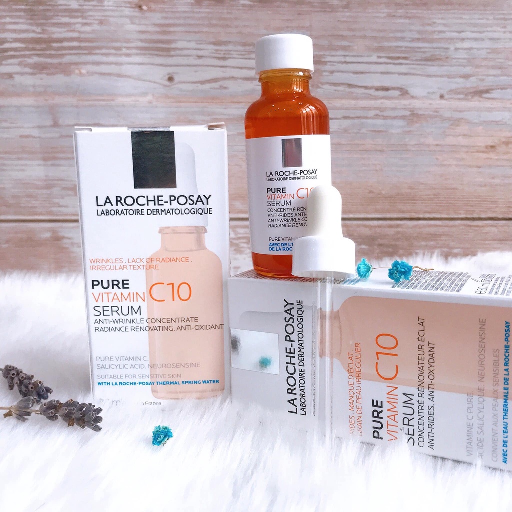 Dưỡng chất La Roche Posay Pure Vitamin C10 Serum 30ml - Hàng Công Ty