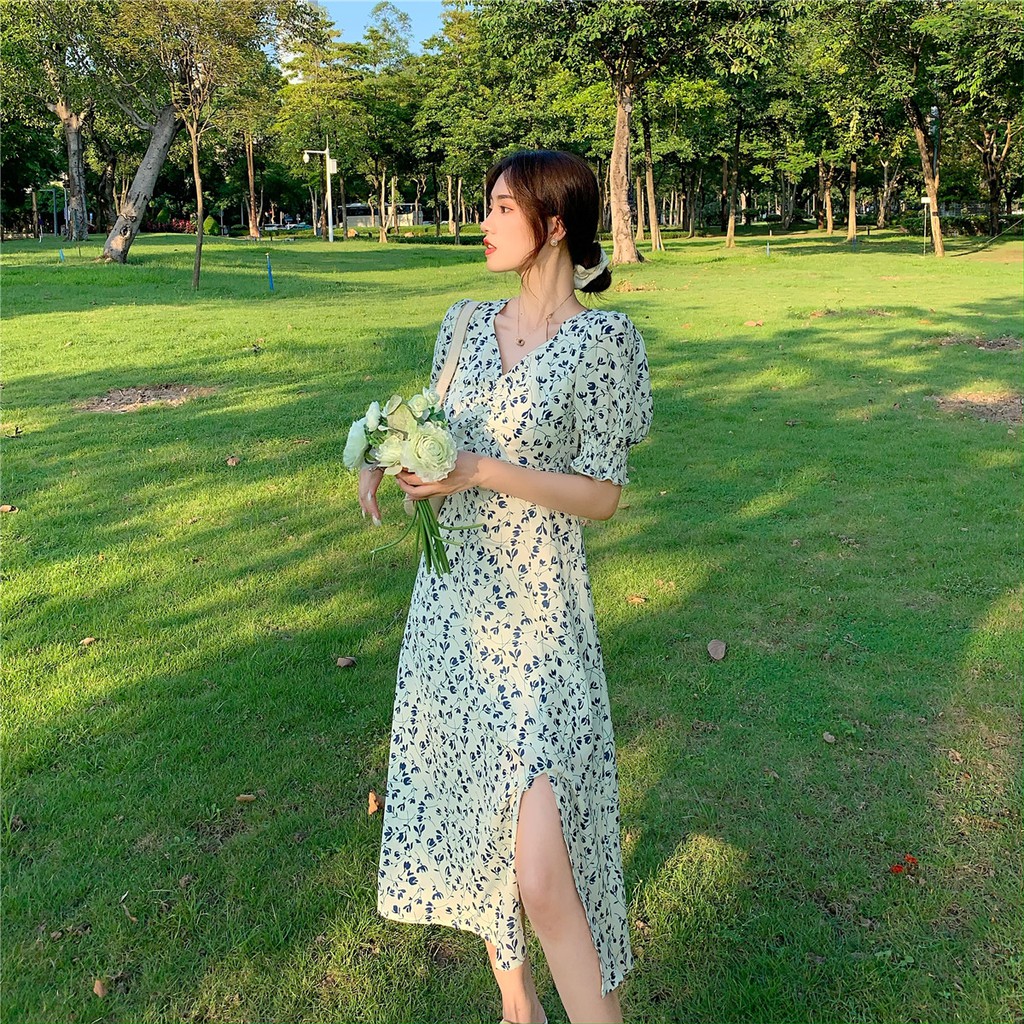 [Hàng Loại 1] Đầm Hoa Nhí | Đầm Công Sở, Váy Hoa Dạo Phố Màu Sắc Tao Nhã - D03 | BigBuy360 - bigbuy360.vn