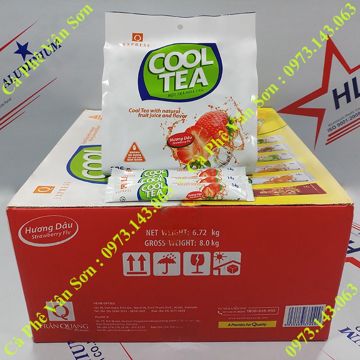 Trà Dâu Trần Quang bịch 336g (24 gói dài * 14g)