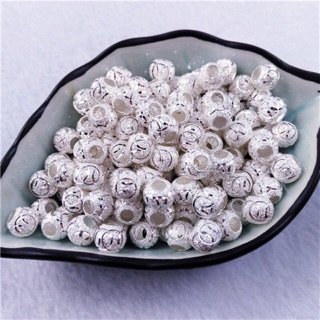 [S925] Charm bạc bi cát - MH182 MOCHUONG JEWELRY
