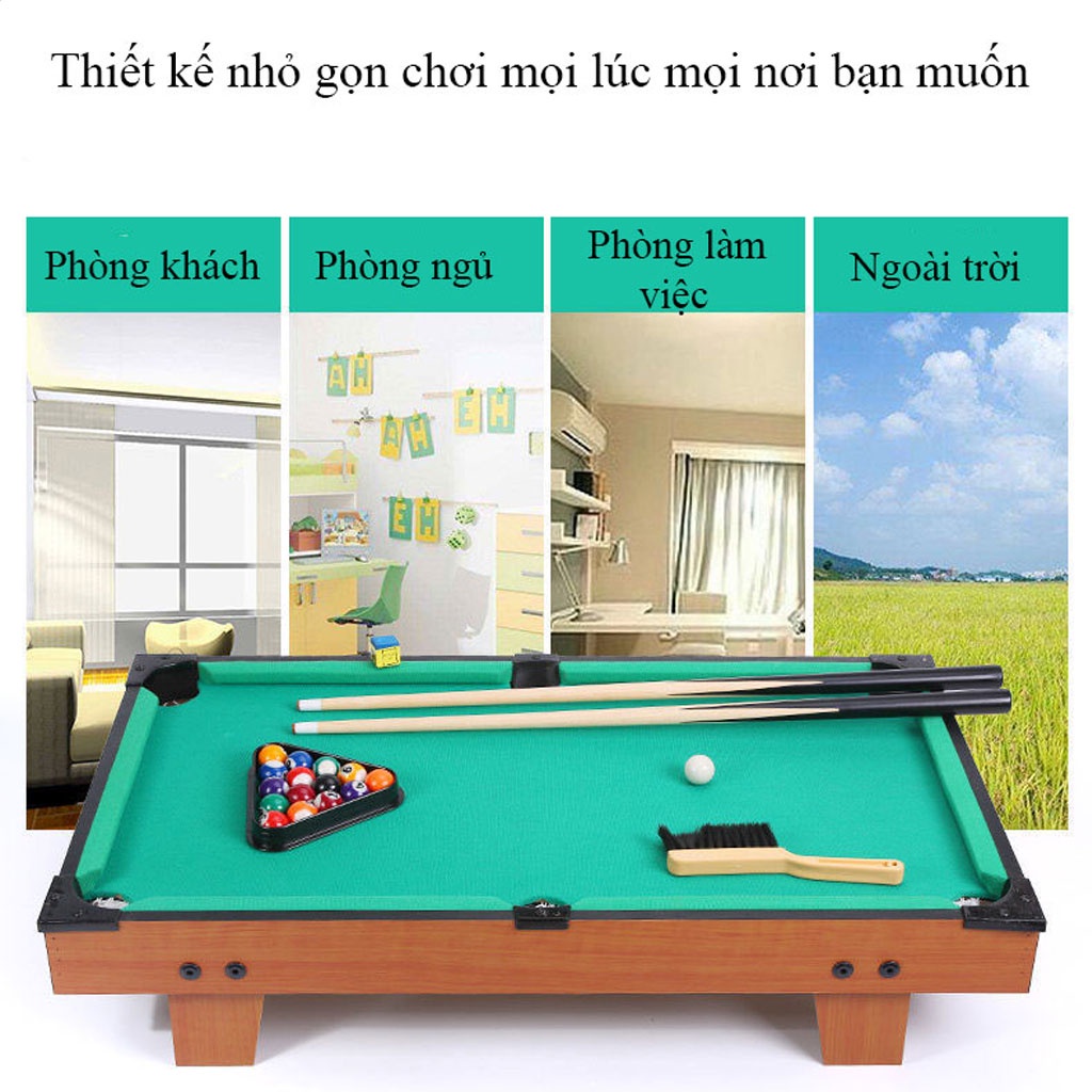 Bàn Bi a Bida Billiards mini Cho Trẻ em và người lớn Đủ size Bảo Hành 6 tháng