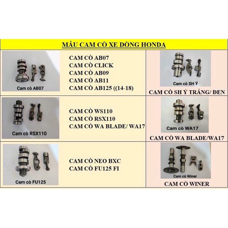bộ cam cò funeo bxc / fu125 fi