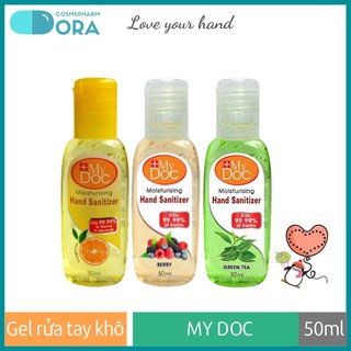 Bộ 2 chai Gel rửa tay khô diệt khuẩn My Doc Moisturising Hand Sanitizer 50ml