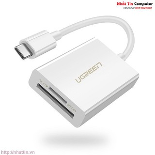 Đầu đọc thẻ USB Type-C cho thẻ nhớ TF/SD Ugreen 40864