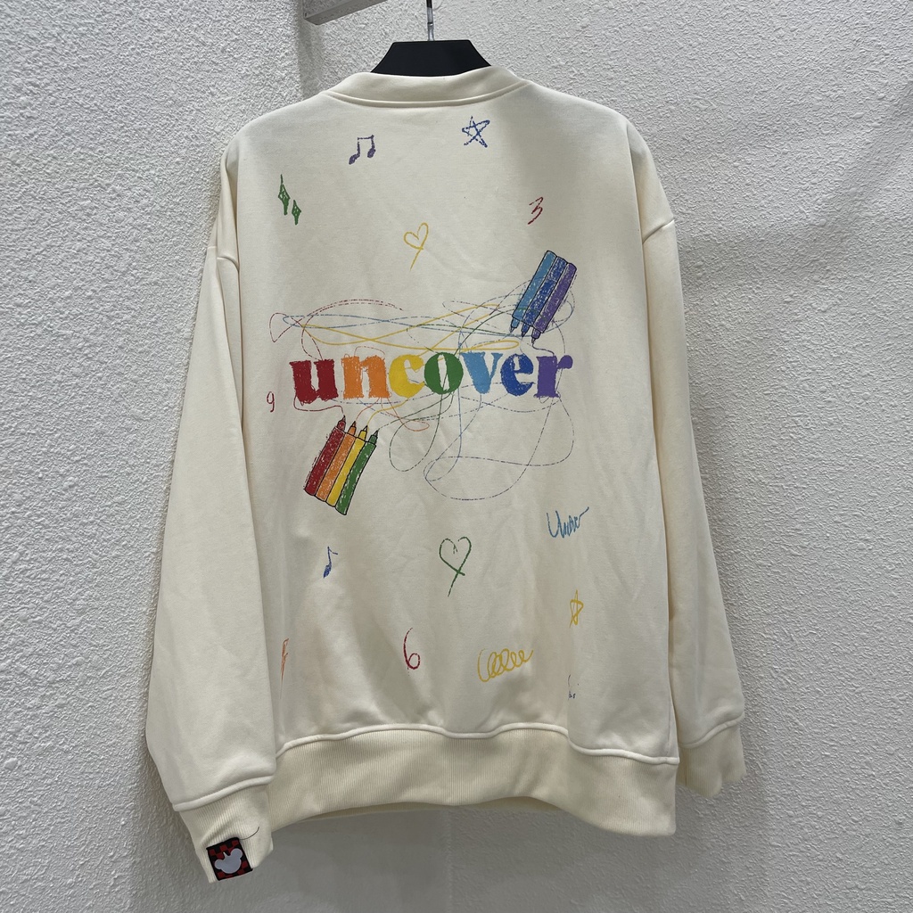 Áo Khoác Cardigan nỉ Jacket UNCOVER Crayon Bút Sáp Full Tag Vải Unisex - Gin Store