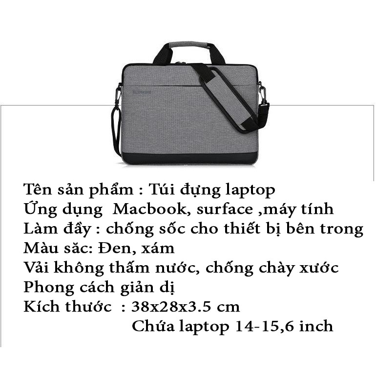 Túi chống sốc macbook 15,6 inch-Túi chống sốc laptop vải chống thấm nước-Tuxa | BigBuy360 - bigbuy360.vn