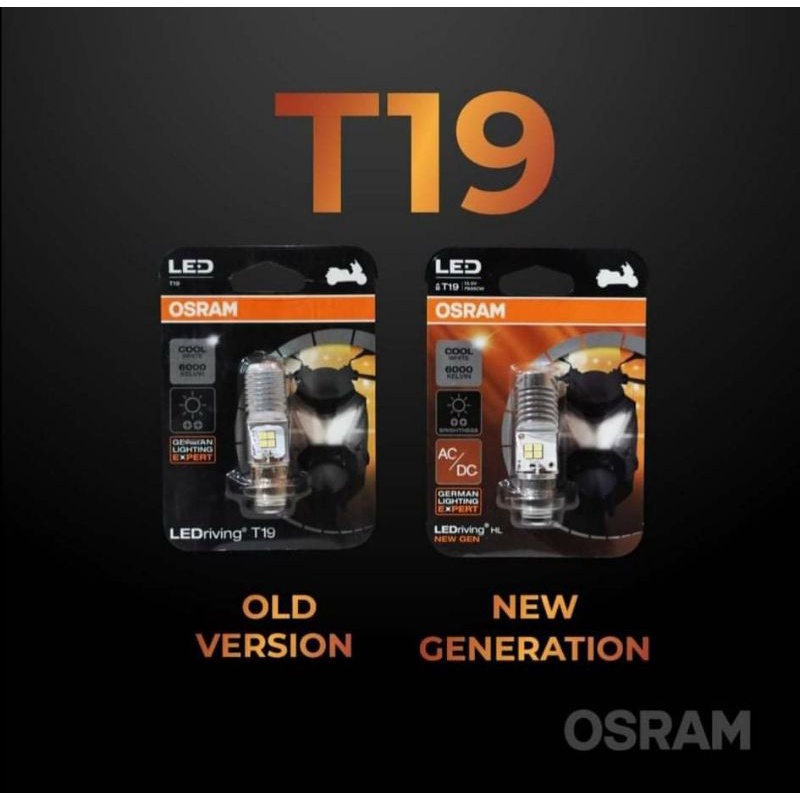 Bóng đèn LED OSRAM T19 Dream, Wave , Airblade xe thái tăng sáng màu trắng Cường độ màu 6000 Kelvin
