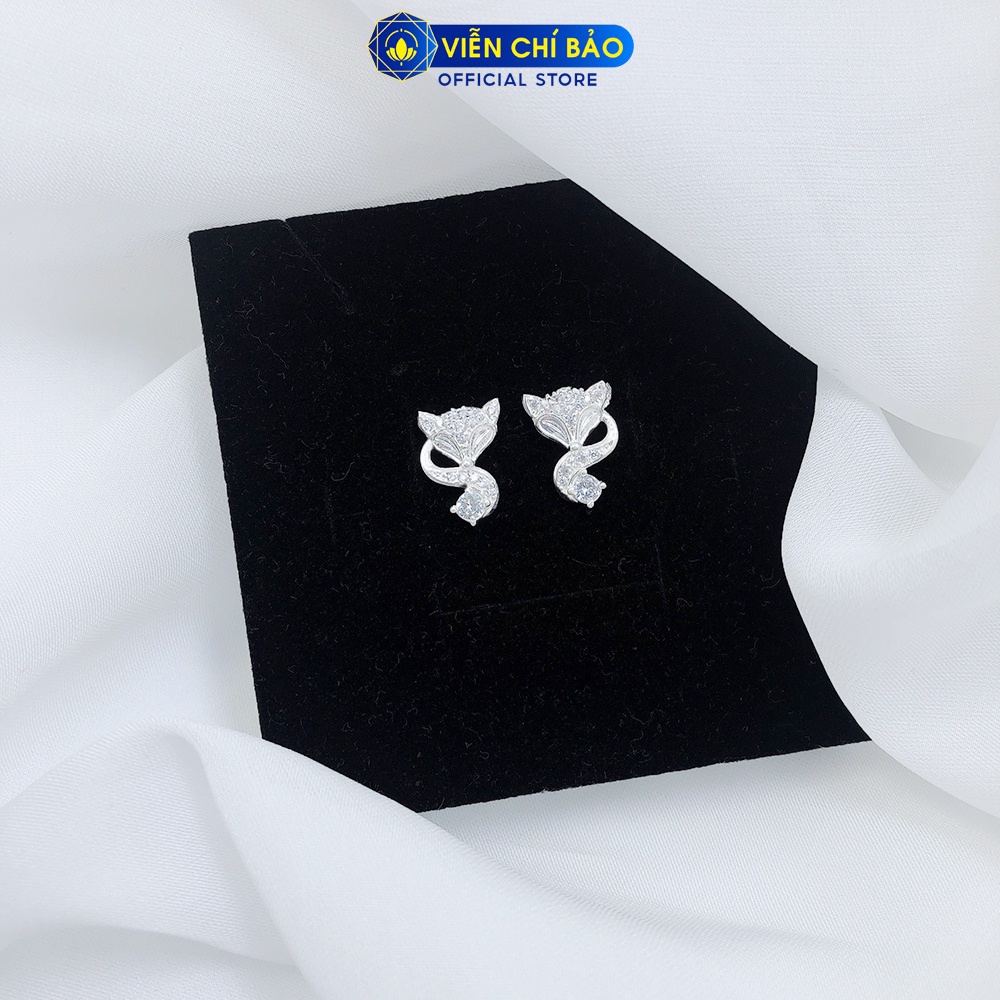 Bông tai bạc nữ Cửu Vỹ Hồ Ly chất liệu bạc 925 thời trang phụ kiện trang sức nữ Viễn Chí Bảo B400144