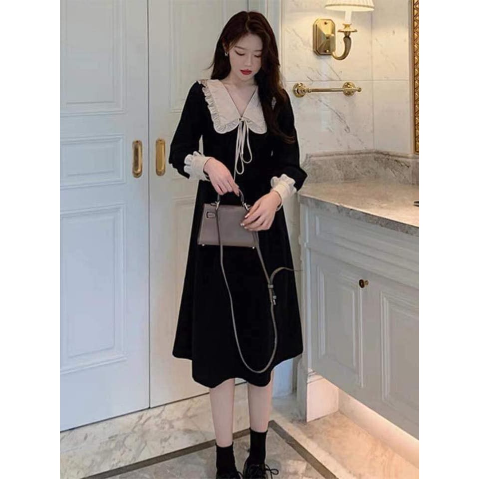 Đầm Bigsize MS1016 đen. Khách Ib Để Được Tư Vấn Chọn Size.
