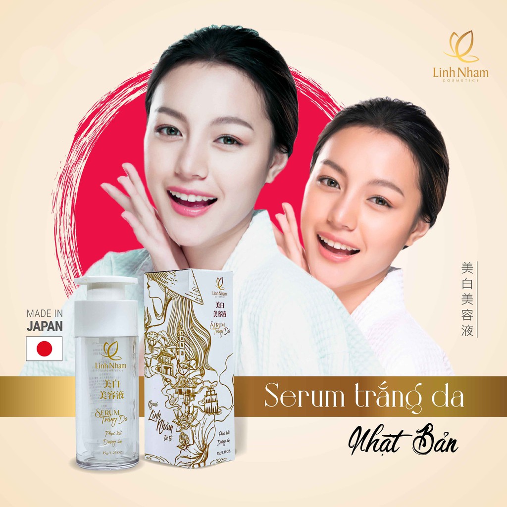 Serum trắng da Nhật Bản - Mỹ phẩm Linh Nhâm 35g dưỡng ẩm, dưỡng trắng da chuyên sâu | BigBuy360 - bigbuy360.vn