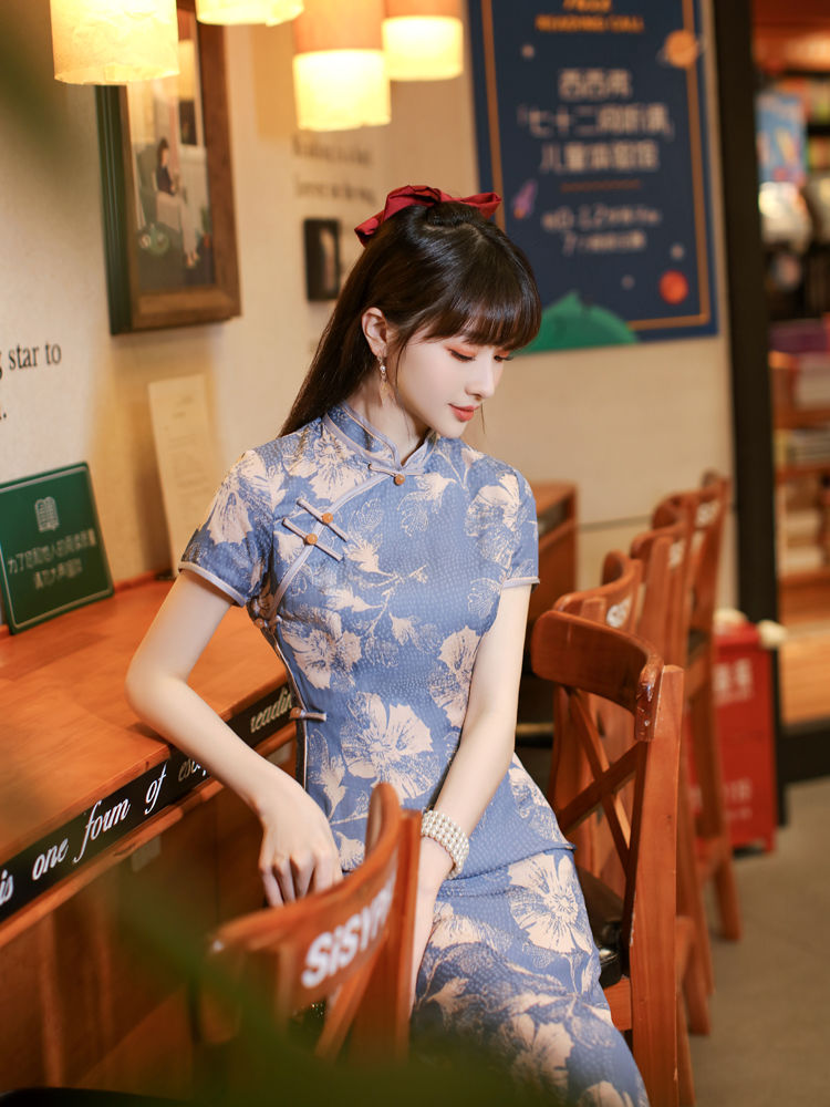 Đầm Sườn Xám Cách Tân Phong Cách Retro Thanh Lịch Cho Nữ | BigBuy360 - bigbuy360.vn
