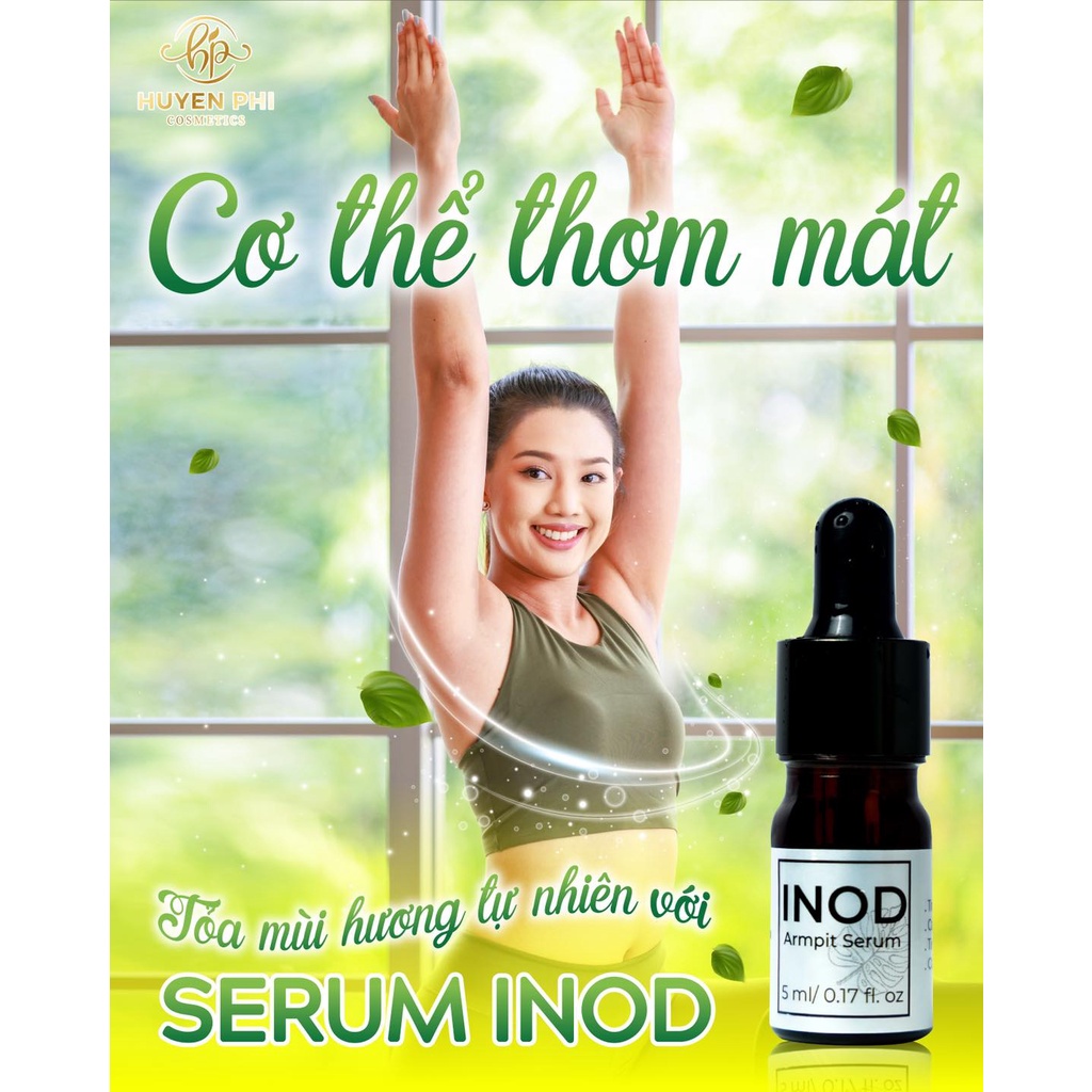 Serum hôi nách INOD Huyền Phi 5ml tác dụng triệt hôi nách, hôi chân, mồ hôi tay chân vĩnh viên