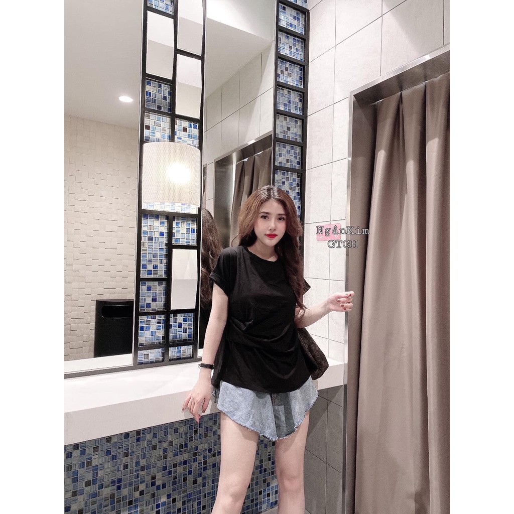 Áo Phông Thụng Xoắn Sườn_Xưởng May Quang Anh