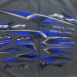 BỘ TEM DÁN XE MÁY YAMAHA JUPITER GRAVITA MÀU XANH