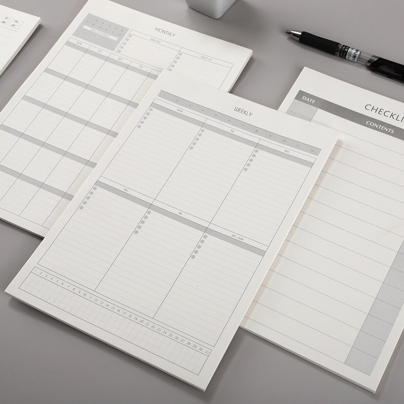 Tập B5 lên kế hoạch hằng tháng Monthly Plan