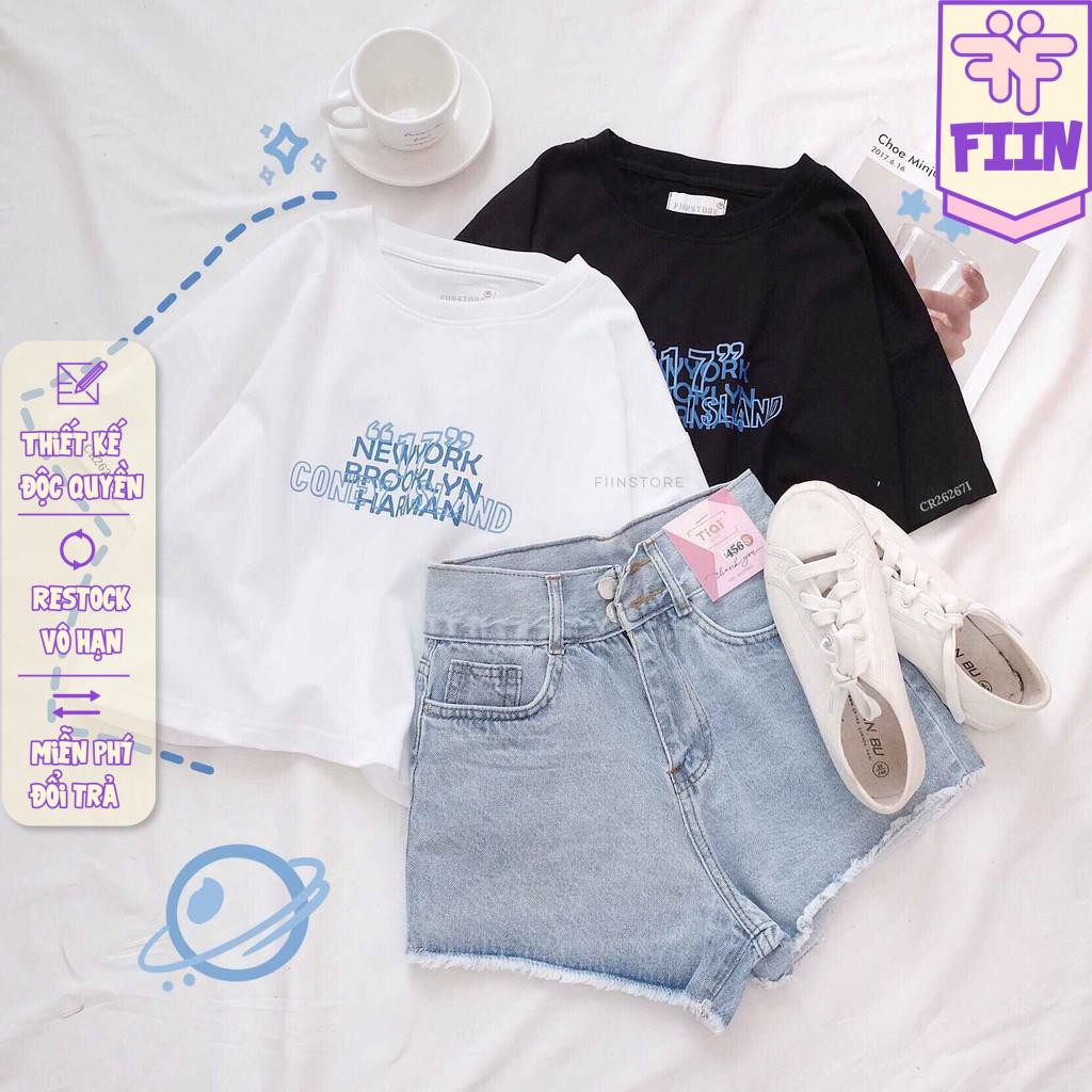 Áo thun croptop NEW YORK basic - Made by Fiin