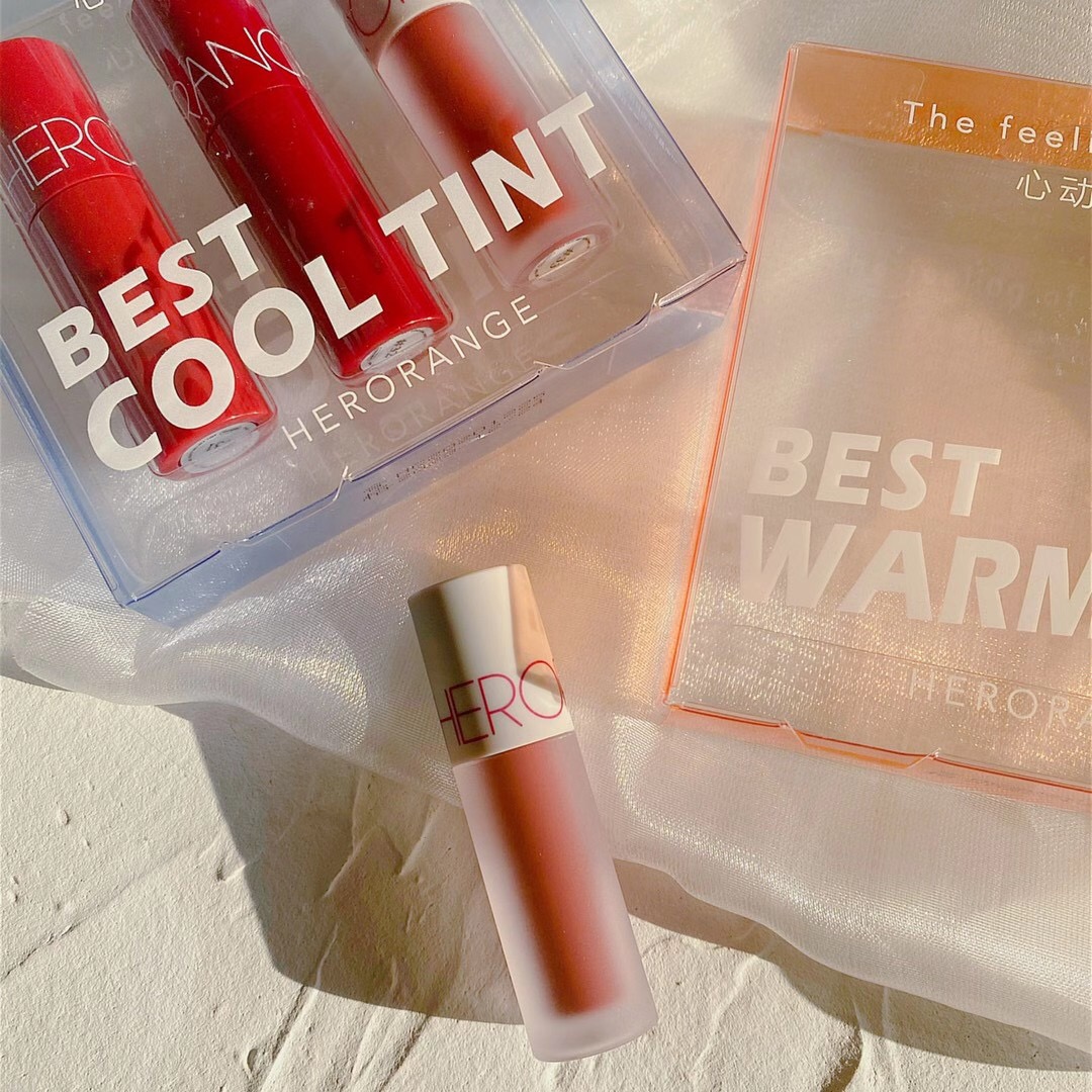 [Hàng mới về] Set 3 son kem màu cam xinh xắn dưỡng ẩm tự nhiên | BigBuy360 - bigbuy360.vn