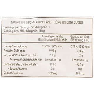 Bún tươi sấy khô 150g