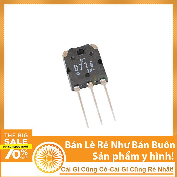 Sò công suất transistor D718 Hàng tháo máy sò âm thanh