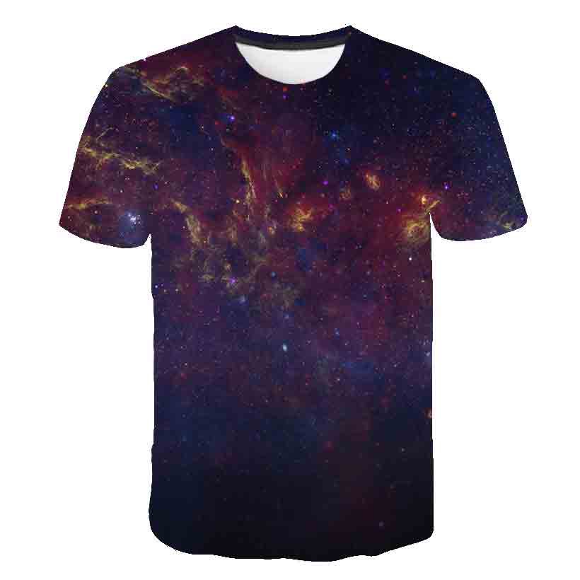 Starry Sky View Kids T-shirt In 3D Mô hình thời trang Quần áo trẻ em 2022 Mùa hè Bé trai Bình thường Cô gái Phổ quát Áo tay ngắn