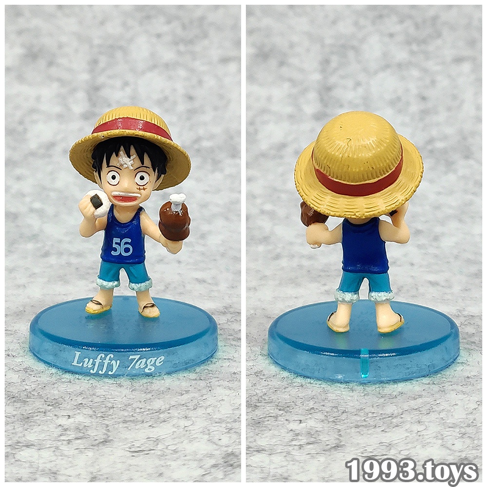 Mô hình chính hãng Bandai figure One Piece Collection Super Deformed SD Vol.17 FC17 - Luffy 7age (Áo xanh)