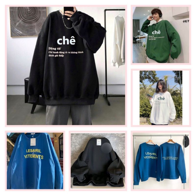[RẺ VÔ ĐICH] Áo Sweater Nỉ Logo Hàng Hiệu In Full Không Bong Tróc Chất Nỉ Ngoại Form Unisex
