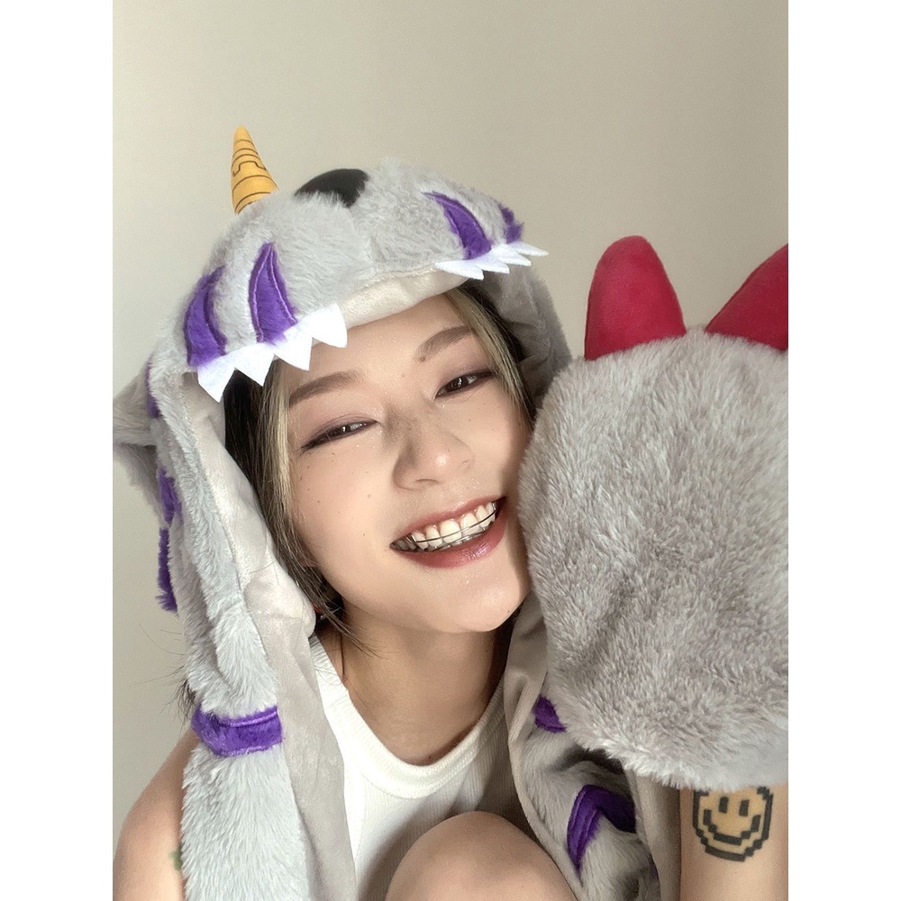 Khăn Choàng Cổ Bằng Vải Lông Có Thể Di Chuyển Tai Digimon Phong Cách Mới Chất Lượng Cao Mùa Đông Cho Nam Và Nữ