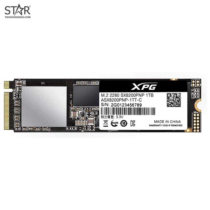 [Mã SKAMELW245 giảm 10% đơn 250K] Ổ cứng SSD 1TB Adata SX8200 Pro M.2 NVMe PCIe Gen3x4 (ASX8200PNP1TTC) | WebRaoVat - webraovat.net.vn